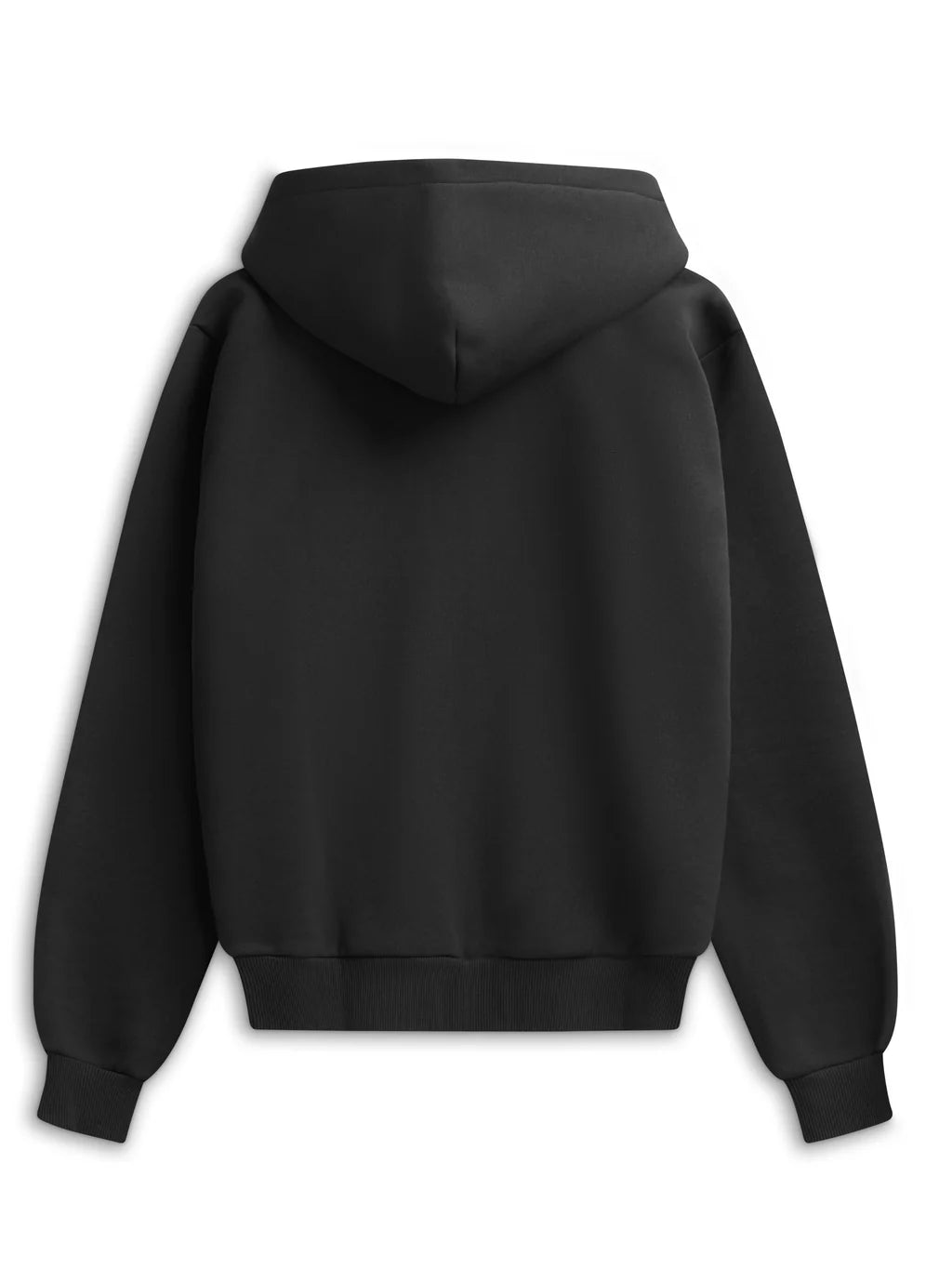Back view of the black CASPARA All-Star zip hoodie against a plain background.